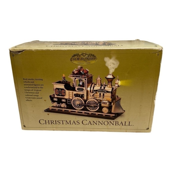 Vintage Mr. Christmas Gold Label Christmas Collection Cannonball Train Musical - Picture 8 of 14